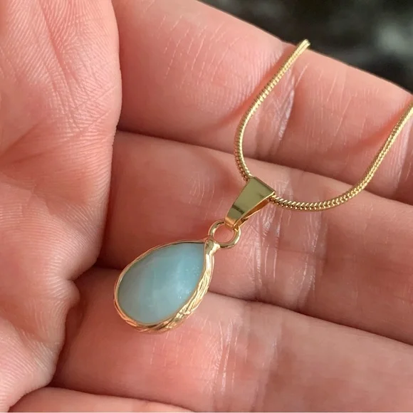 • NEW! Dainty Amazonite Necklace • - Picture 4 of 14